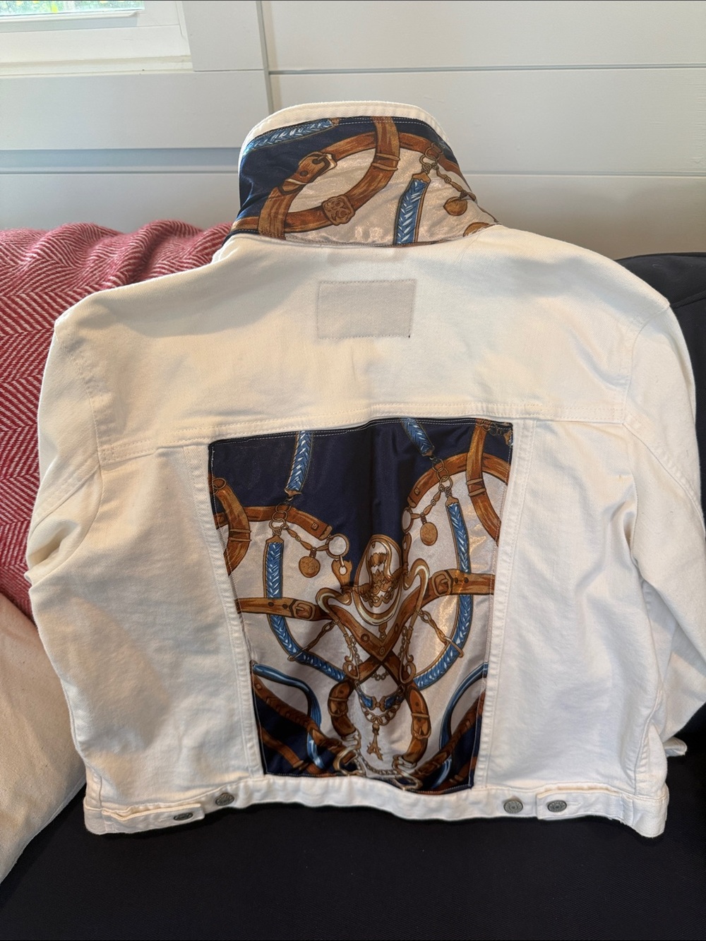 Banana Republic White Denim Jacket